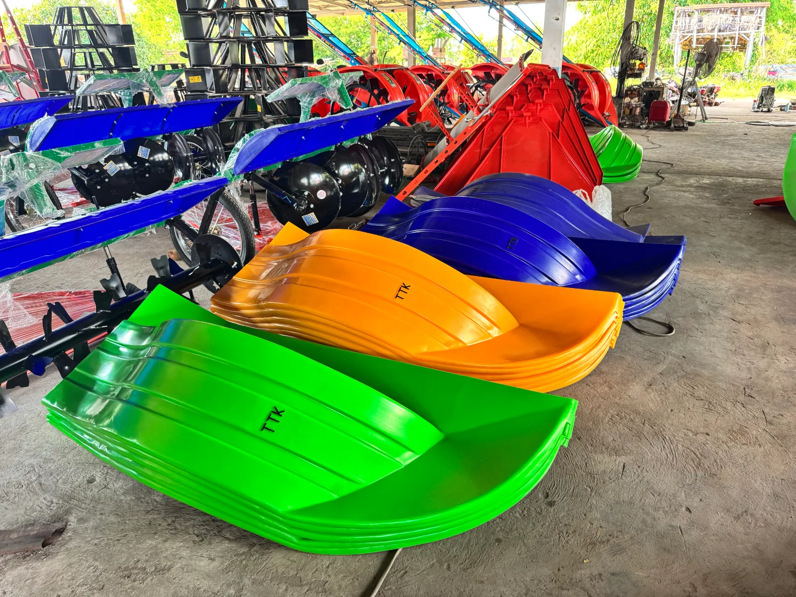 บังโคลนห่อเรือ TTK สำหรับรถไถนาเดินตาม (1 คู่) มีหลายสี รูปที่ 2
